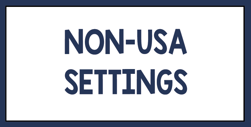 Click here for books set outside the USA.