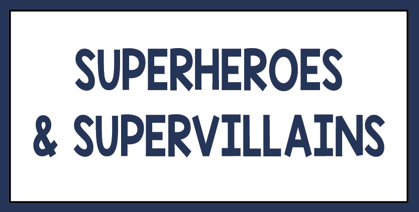 Click here for books about superheroes and supervillains.