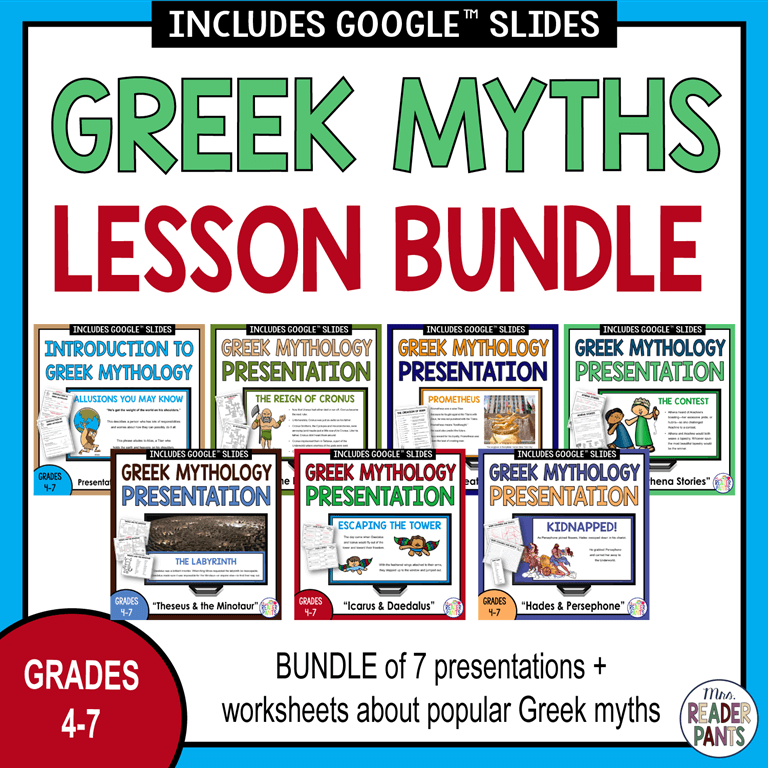 Greek Mythology Lesson BUNDLE