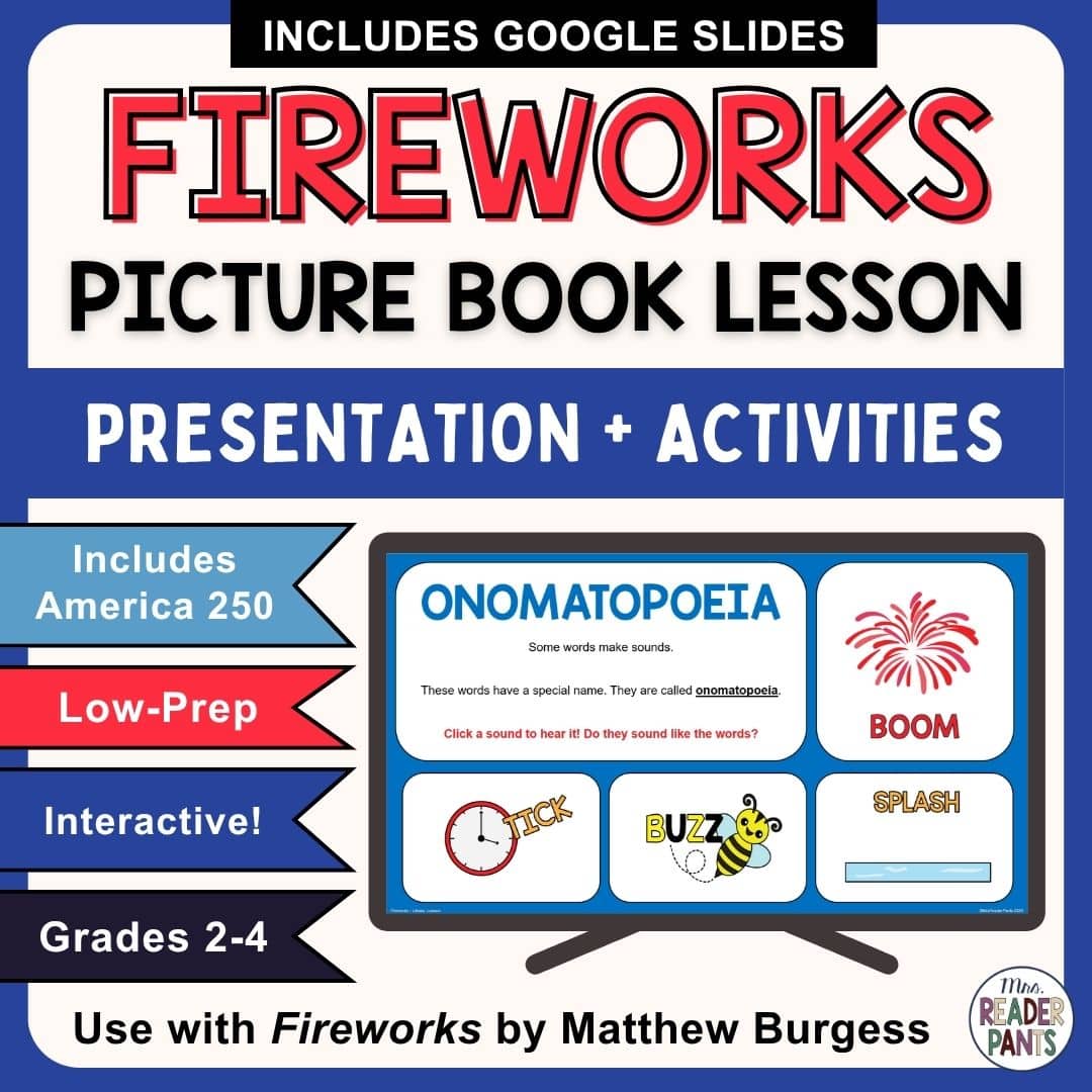 This Picture Book Lesson accompanies Fireworks by Matthew Burgess (2025) or "Firework Poem" by Enid Blyton (1933).