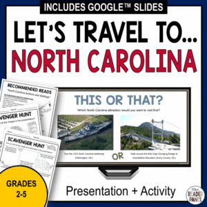 This North Carolina Library Lesson includes a presentation and two differentiated activities for Grades 2-5.