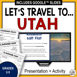 This Utah Library Lesson includes a presentation and two differentiated activities for Grades 2-5.