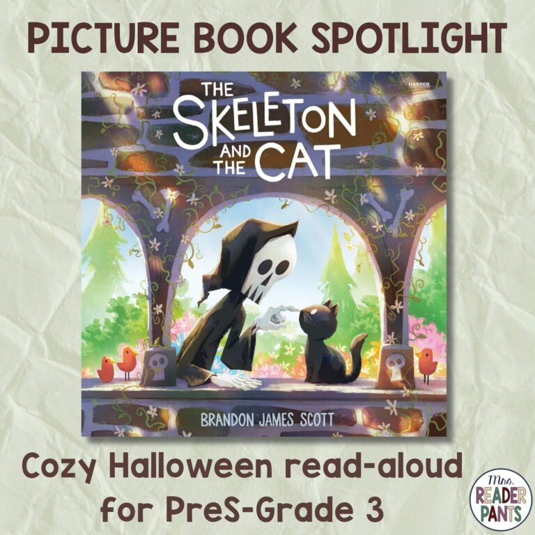 The Skeleton and the Cat is a cozy Halloween