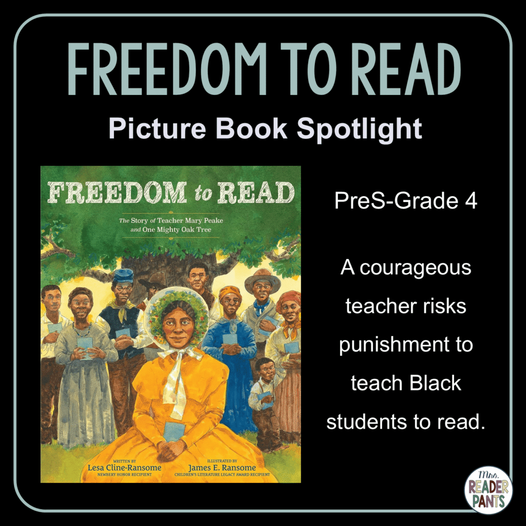 In this Picture Book Spotlight, author Lesa Cline-Ransome celebrates Mary Peake, a teacher who started a secret school for young Black students in the pre-Civil War American South. Recommended for PreS-Grade 4.