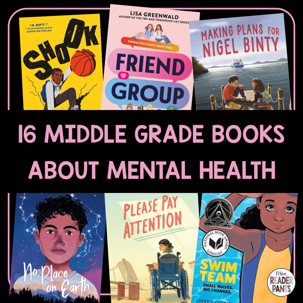 This is a curated list of 16 middle grade books about mental health.
